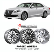 FORGED WHEELS RIMS for TOYOTA CROWN S210 2012 - 2015

Custom forged wheels for Toyota Crown S210 2012 - 2015. Made-to-order monoblock, 2-piece and 3-piece rims in custom sizes, offsets, colors and finishes with guaranteed fitment.

We manufacture premium quality forged wheels rims for Toyota Crown S210 2012 - 2015 in any design, size, color.

JDM WHEEL DESIGNS: our Japanese collection for sedans and wagons includes designs inspired by Weds Kranze, Wald, Leon Hardiritt, Vossen, Kuhl Racing, Aimgain, Work Whe