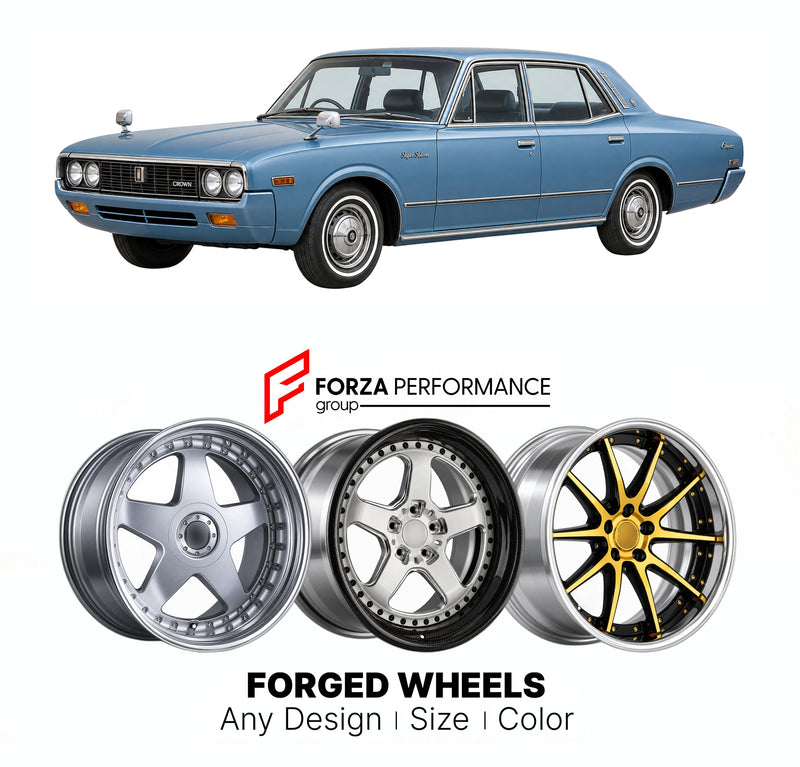 CUSTOM CLASSIC VINTAGE RESTOMOD RETRO OLD SCHOOL FORGED WHEELS RIMS for TOYOTA CROWN S60 S70 1971 - 1974