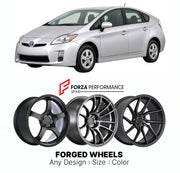 FORGED WHEELS RIMS for TOYOTA PRIUS XW30 2009 - 2011

Custom forged wheels for Toyota Prius XW30 2009 - 2011. Made-to-order monoblock, 2-piece and 3-piece rims in custom sizes, offsets, colors and finishes with guaranteed fitment.

We manufacture premium quality forged wheels rims for Toyota Prius XW30 2009 - 2011 in any design, size, color.

JDM WHEEL DESIGNS: our Japanese collection for hatchbacks, kei cars and MPVs includes designs inspired by Rays Volk Racing, Enkei, XXR, Rota, Work Wheels, Cosmis Racin