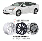 FORGED WHEELS RIMS for TOYOTA PRIUS XW50 2015 - 2018

Custom forged wheels for Toyota Prius XW50 2015 - 2018. Made-to-order monoblock, 2-piece and 3-piece rims in custom sizes, offsets, colors and finishes with guaranteed fitment.

We manufacture premium quality forged wheels rims for Toyota Prius XW50 2015 - 2018 in any design, size, color.

JDM WHEEL DESIGNS: our Japanese collection for hatchbacks, kei cars and MPVs includes designs inspired by Rays Volk Racing, Enkei, XXR, Rota, Work Wheels, Cosmis Racin