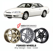 CUSTOM CLASSIC VINTAGE RESTOMOD RETRO OLD SCHOOL FORGED WHEELS RIMS for TOYOTA SOARER Z30 1991 - 2000

Custom forged wheels for Toyota Soarer Z30 1991 - 2000. Classic, vintage, restomod and retro JDM wheel designs made to order in custom sizes, offsets, colors and finishes with guaranteed fitment.

We manufacture premium quality forged wheels rims for Toyota Soarer Z30 1991 - 2000 in any design, size, color.

JDM WHEEL DESIGNS: our Japanese collection for sports cars and coupes includes designs inspired by 