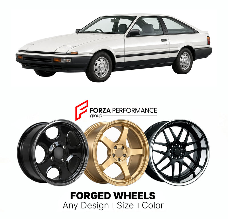 CUSTOM CLASSIC VINTAGE RESTOMOD RETRO OLD SCHOOL FORGED WHEELS RIMS for TOYOTA SPRINTER TRUENO AE92 1987 - 1991
