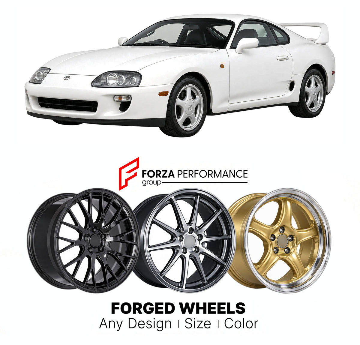 CUSTOM CLASSIC VINTAGE RESTOMOD RETRO OLD SCHOOL FORGED WHEELS RIMS for TOYOTA SUPRA A80 1993 - 2002

Custom forged wheels for Toyota Supra A80 1993 - 2002. Classic, vintage, restomod and retro JDM wheel designs made to order in custom sizes, offsets, colors and finishes with guaranteed fitment.

We manufacture premium quality forged wheels rims for Toyota Supra A80 1993 - 2002 in any design, size, color.

JDM WHEEL DESIGNS: our Japanese collection for sports cars and coupes includes designs inspired by Ray