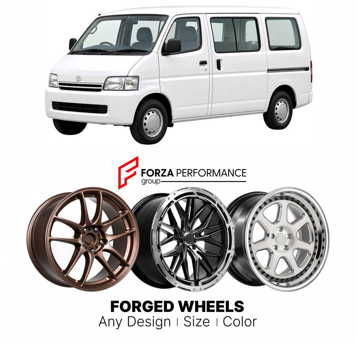 CUSTOM CLASSIC VINTAGE RESTOMOD RETRO OLD SCHOOL FORGED WHEELS RIMS for TOYOTA TOWNACE MODEL F R40 R50 1996 - 2007

Custom forged wheels for Toyota TownAce Model F R40 R50 1996 - 2007. Classic, vintage, restomod and retro JDM wheel designs made to order in custom sizes, offsets, colors and finishes with guaranteed fitment.

We manufacture premium quality forged wheels rims for Toyota TownAce Model F R40 R50 1996 - 2007 in any design, size, color.

JDM WHEEL DESIGNS: our Japanese collection for hatchbacks, k