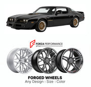 FORGED WHEELS RIMS for TRANS AM WORLDWIDE TRANS AM BANDIT EDITION 2017+

Custom forged wheels for Trans Am Worldwide Trans Am Bandit Edition 2017+. Made-to-order monoblock, 2-piece and 3-piece rims in custom sizes, offsets, colors and finishes with guaranteed fitment.

We manufacture premium quality forged wheels rims for Trans Am Worldwide Trans Am Bandit Edition 2017+ in any design, size, color.

THIS WHEEL DESIGN CAN BE CUSTOM-MADE FOR YOUR CAR IN ANY SIZE AND COLOR OPTIONS
Available in monoblock, 2-piec