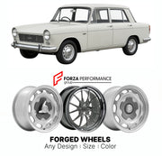 CUSTOM CLASSIC VINTAGE RESTOMOD RETRO OLD SCHOOL FORGED WHEELS RIMS for TRIUMPH 1300 1965 - 1970

Custom forged wheels for Triumph 1300 1965 - 1970. Classic, vintage, restomod wheel designs made to order in custom sizes, offsets, colors and finishes.

We manufacture premium quality forged wheels rims for Triumph 1300 1965 - 1970 in any design, size, color.

THIS WHEEL DESIGN CAN BE CUSTOM-MADE FOR YOUR CAR IN ANY SIZE AND COLOR OPTIONS
Available in monoblock, 2-piece, 3-piece, duoblock, beadlock
3D wheel re