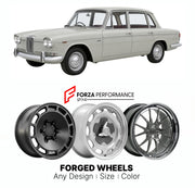 CUSTOM CLASSIC VINTAGE RESTOMOD RETRO OLD SCHOOL FORGED WHEELS RIMS for TRIUMPH 2000 MK I AUTOMATIC 1963 - 1969

Custom forged wheels for Triumph 2000 MK I Automatic 1963 - 1969. Classic, vintage, restomod wheel designs made to order in custom sizes, offsets, colors and finishes.

We manufacture premium quality forged wheels rims for Triumph 2000 MK I Automatic 1963 - 1969 in any design, size, color.

THIS WHEEL DESIGN CAN BE CUSTOM-MADE FOR YOUR CAR IN ANY SIZE AND COLOR OPTIONS
Available in monoblock, 2-p