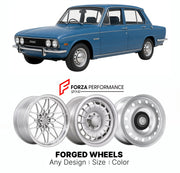 CUSTOM CLASSIC VINTAGE RESTOMOD RETRO OLD SCHOOL FORGED WHEELS RIMS for TRIUMPH DOLOMITE 1500HL 1976 - 1980

Custom forged wheels for Triumph Dolomite 1500HL 1976 - 1980. Classic, vintage, restomod wheel designs made to order in custom sizes, offsets, colors and finishes.

We manufacture premium quality forged wheels rims for Triumph Dolomite 1500HL 1976 - 1980 in any design, size, color.

THIS WHEEL DESIGN CAN BE CUSTOM-MADE FOR YOUR CAR IN ANY SIZE AND COLOR OPTIONS
Available in monoblock, 2-piece, 3-piec
