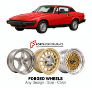 CUSTOM CLASSIC VINTAGE RESTOMOD RETRO OLD SCHOOL FORGED WHEELS RIMS for TRIUMPH TR7 1979 - 1981

Custom forged wheels for Triumph TR7 1979 - 1981. Classic, vintage, restomod wheel designs made to order in custom sizes, offsets, colors and finishes.

We manufacture premium quality forged wheels rims for Triumph TR7 1979 - 1981 in any design, size, color.

THIS WHEEL DESIGN CAN BE CUSTOM-MADE FOR YOUR CAR IN ANY SIZE AND COLOR OPTIONS
Available in monoblock, 2-piece, 3-piece, duoblock, beadlock
3D wheel rende