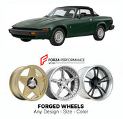 CUSTOM CLASSIC VINTAGE RESTOMOD RETRO OLD SCHOOL FORGED WHEELS RIMS for TRIUMPH TR7 DROPHEAD 1979 - 1981

Custom forged wheels for Triumph TR7 Drophead 1979 - 1981. Classic, vintage, restomod wheel designs made to order in custom sizes, offsets, colors and finishes.

We manufacture premium quality forged wheels rims for Triumph TR7 Drophead 1979 - 1981 in any design, size, color.

THIS WHEEL DESIGN CAN BE CUSTOM-MADE FOR YOUR CAR IN ANY SIZE AND COLOR OPTIONS
Available in monoblock, 2-piece, 3-piece, duoblo