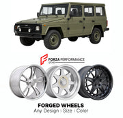CUSTOM CLASSIC VINTAGE RESTOMOD RETRO OLD SCHOOL FORGED WHEELS RIMS for UMM ALTER II 1990 - 2004

Custom forged wheels for UMM Alter II 1990 - 2004. Classic, vintage, restomod wheel designs made to order in custom sizes, offsets, colors and finishes.

We manufacture premium quality forged wheels rims for UMM Alter II 1990 - 2004 in any design, size, color.

THIS WHEEL DESIGN CAN BE CUSTOM-MADE FOR YOUR CAR IN ANY SIZE AND COLOR OPTIONS
Available in monoblock, 2-piece, 3-piece, duoblock, beadlock
3D wheel re