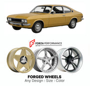 CUSTOM CLASSIC VINTAGE RESTOMOD RETRO OLD SCHOOL FORGED WHEELS RIMS for VAUXHALL CAVALIER COUPE 1975 - 1981

Custom forged wheels for Vauxhall Cavalier Coupe 1975 - 1981. Classic, vintage, restomod wheel designs made to order in custom sizes, offsets, colors and finishes.

We manufacture premium quality forged wheels rims for Vauxhall Cavalier Coupe 1975 - 1981 in any design, size, color.

THIS WHEEL DESIGN CAN BE CUSTOM-MADE FOR YOUR CAR IN ANY SIZE AND COLOR OPTIONS
Available in monoblock, 2-piece, 3-piec