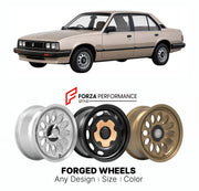 CUSTOM CLASSIC VINTAGE RESTOMOD RETRO OLD SCHOOL FORGED WHEELS RIMS for VAUXHALL CAVALIER MK 2 1981 - 1988

Custom forged wheels for Vauxhall Cavalier MK 2 1981 - 1988. Classic, vintage, restomod wheel designs made to order in custom sizes, offsets, colors and finishes.

We manufacture premium quality forged wheels rims for Vauxhall Cavalier MK 2 1981 - 1988 in any design, size, color.

THIS WHEEL DESIGN CAN BE CUSTOM-MADE FOR YOUR CAR IN ANY SIZE AND COLOR OPTIONS
Available in monoblock, 2-piece, 3-piece, 