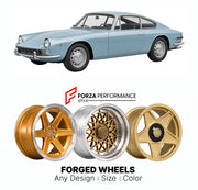 CUSTOM CLASSIC VINTAGE RESTOMOD RETRO OLD SCHOOL FORGED WHEELS RIMS for VIGNALE 125 SAMANTHA 1967 - 1971

Custom forged wheels for Vignale 125 Samantha 1967 - 1971. Classic, vintage, restomod wheel designs made to order in custom sizes, offsets, colors and finishes.

We manufacture premium quality forged wheels rims for Vignale 125 Samantha 1967 - 1971 in any design, size, color.

THIS WHEEL DESIGN CAN BE CUSTOM-MADE FOR YOUR CAR IN ANY SIZE AND COLOR OPTIONS
Available in monoblock, 2-piece, 3-piece, duoblo