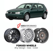 CUSTOM CLASSIC VINTAGE RESTOMOD RETRO OLD SCHOOL FORGED WHEELS RIMS for VOLKSWAGEN GOLF MK 4 1999 - 2006

Custom forged wheels for Volkswagen Golf MK 4 1999 - 2006. Classic, vintage, restomod wheel designs made to order in custom sizes, offsets, colors and finishes.

We manufacture premium quality forged wheels rims for Volkswagen Golf MK 4 1999 - 2006 in any design, size, color.

THIS WHEEL DESIGN CAN BE CUSTOM-MADE FOR YOUR CAR IN ANY SIZE AND COLOR OPTIONS
Available in monoblock, 2-piece, 3-piece, duoblo