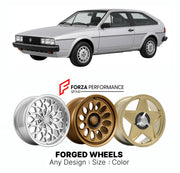 CUSTOM CLASSIC VINTAGE RESTOMOD RETRO OLD SCHOOL FORGED WHEELS RIMS for VOLKSWAGEN SCIROCCO MK 2 1981 - 1992

Custom forged wheels for Volkswagen Scirocco MK 2 1981 - 1992. Classic, vintage, restomod wheel designs made to order in custom sizes, offsets, colors and finishes.

We manufacture premium quality forged wheels rims for Volkswagen Scirocco MK 2 1981 - 1992 in any design, size, color.

THIS WHEEL DESIGN CAN BE CUSTOM-MADE FOR YOUR CAR IN ANY SIZE AND COLOR OPTIONS
Available in monoblock, 2-piece, 3-p