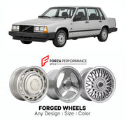 CUSTOM CLASSIC VINTAGE RESTOMOD RETRO OLD SCHOOL FORGED WHEELS RIMS for VOLVO 740 1984 - 1992

Custom forged wheels for Volvo 740 1984 - 1992. Classic, vintage, restomod wheel designs made to order in custom sizes, offsets, colors and finishes.

We manufacture premium quality forged wheels rims for Volvo 740 1984 - 1992 in any design, size, color.

THIS WHEEL DESIGN CAN BE CUSTOM-MADE FOR YOUR CAR IN ANY SIZE AND COLOR OPTIONS
Available in monoblock, 2-piece, 3-piece, duoblock, beadlock
3D wheel renderings 