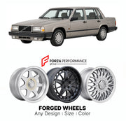 CUSTOM CLASSIC VINTAGE RESTOMOD RETRO OLD SCHOOL FORGED WHEELS RIMS for VOLVO 760 1982 - 1990

Custom forged wheels for Volvo 760 1982 - 1990. Classic, vintage, restomod wheel designs made to order in custom sizes, offsets, colors and finishes.

We manufacture premium quality forged wheels rims for Volvo 760 1982 - 1990 in any design, size, color.

THIS WHEEL DESIGN CAN BE CUSTOM-MADE FOR YOUR CAR IN ANY SIZE AND COLOR OPTIONS
Available in monoblock, 2-piece, 3-piece, duoblock, beadlock
3D wheel renderings 