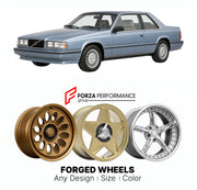 CUSTOM CLASSIC VINTAGE RESTOMOD RETRO OLD SCHOOL FORGED WHEELS RIMS for VOLVO 780 BERTONE COUPE 1986 - 1990

Custom forged wheels for Volvo 780 Bertone Coupe 1986 - 1990. Classic, vintage, restomod wheel designs made to order in custom sizes, offsets, colors and finishes.

We manufacture premium quality forged wheels rims for Volvo 780 Bertone Coupe 1986 - 1990 in any design, size, color.

THIS WHEEL DESIGN CAN BE CUSTOM-MADE FOR YOUR CAR IN ANY SIZE AND COLOR OPTIONS
Available in monoblock, 2-piece, 3-piec