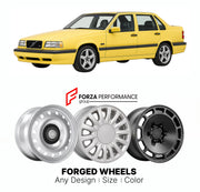 CUSTOM CLASSIC VINTAGE RESTOMOD RETRO OLD SCHOOL FORGED WHEELS RIMS for VOLVO 850 T-5 T-5R 1993 - 1997

Custom forged wheels for Volvo 850 T-5 T-5R 1993 - 1997. Classic, vintage, restomod wheel designs made to order in custom sizes, offsets, colors and finishes.

We manufacture premium quality forged wheels rims for Volvo 850 T-5 T-5R 1993 - 1997 in any design, size, color.

THIS WHEEL DESIGN CAN BE CUSTOM-MADE FOR YOUR CAR IN ANY SIZE AND COLOR OPTIONS
Available in monoblock, 2-piece, 3-piece, duoblock, be