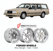 CUSTOM CLASSIC VINTAGE RESTOMOD RETRO OLD SCHOOL FORGED WHEELS RIMS for VOLVO 940 SE TURBO ESTATE 1991 - 1998

Custom forged wheels for Volvo 940 SE Turbo Estate 1991 - 1998. Classic, vintage, restomod wheel designs made to order in custom sizes, offsets, colors and finishes.

We manufacture premium quality forged wheels rims for Volvo 940 SE Turbo Estate 1991 - 1998 in any design, size, color.

THIS WHEEL DESIGN CAN BE CUSTOM-MADE FOR YOUR CAR IN ANY SIZE AND COLOR OPTIONS
Available in monoblock, 2-piece, 
