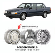CUSTOM CLASSIC VINTAGE RESTOMOD RETRO OLD SCHOOL FORGED WHEELS RIMS for VOLVO 960 1990 - 1998

Custom forged wheels for Volvo 960 1990 - 1998. Classic, vintage, restomod wheel designs made to order in custom sizes, offsets, colors and finishes.

We manufacture premium quality forged wheels rims for Volvo 960 1990 - 1998 in any design, size, color.

THIS WHEEL DESIGN CAN BE CUSTOM-MADE FOR YOUR CAR IN ANY SIZE AND COLOR OPTIONS
Available in monoblock, 2-piece, 3-piece, duoblock, beadlock
3D wheel renderings 