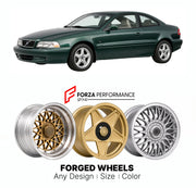 CUSTOM CLASSIC VINTAGE RESTOMOD RETRO OLD SCHOOL FORGED WHEELS RIMS for VOLVO C70 COUPE 1997 - 2002

Custom forged wheels for Volvo C70 Coupe 1997 - 2002. Classic, vintage, restomod wheel designs made to order in custom sizes, offsets, colors and finishes.

We manufacture premium quality forged wheels rims for Volvo C70 Coupe 1997 - 2002 in any design, size, color.

THIS WHEEL DESIGN CAN BE CUSTOM-MADE FOR YOUR CAR IN ANY SIZE AND COLOR OPTIONS
Available in monoblock, 2-piece, 3-piece, duoblock, beadlock
3D