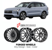 Custom forged wheels for Volvo Geely EX90 2025+. Made-to-order monoblock, 2-piece and 3-piece wheels in custom sizes, offsets, colors and finishes with guaranteed vehicle fitment.

We manufacture premium quality forged wheels rims for Volvo Geely EX90 2025+ in any design, size, color.

THIS WHEEL DESIGN CAN BE CUSTOM-MADE FOR YOUR CAR IN ANY SIZE AND COLOR OPTIONS
Available in monoblock, 2-piece, 3-piece, duoblock, beadlock
3D wheel renderings are provided according to the exact dimensions and specification