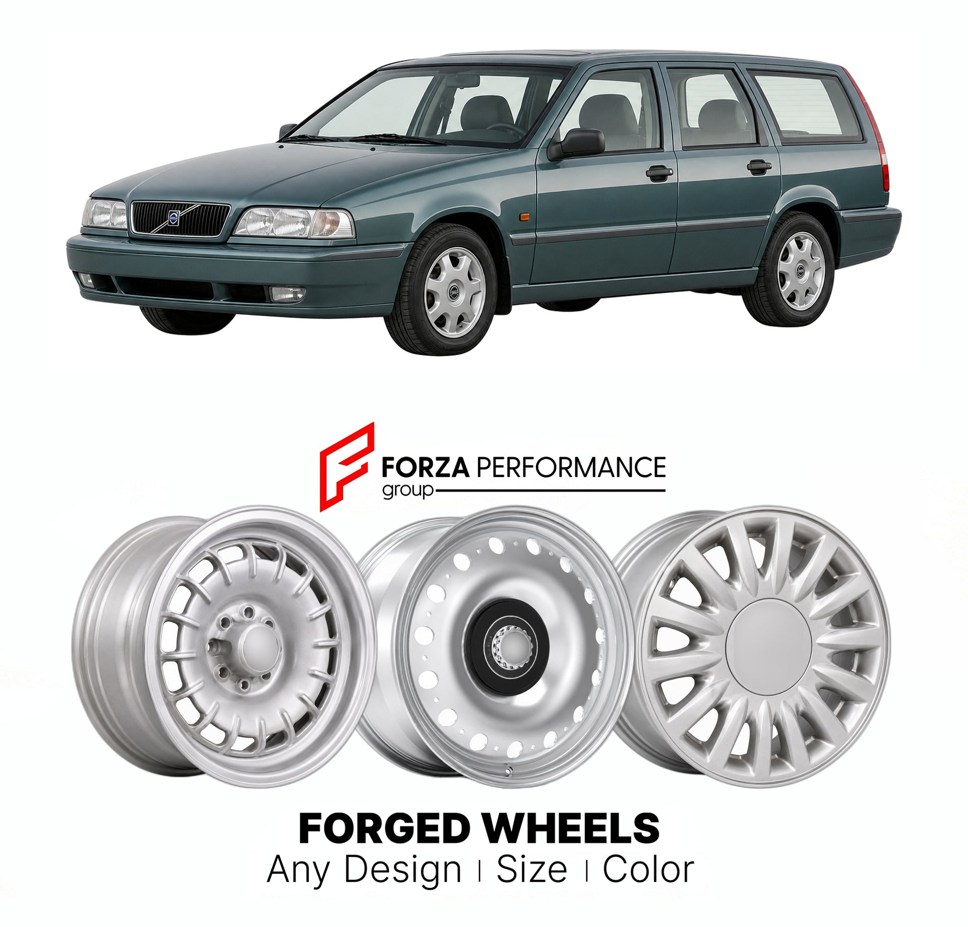 CUSTOM CLASSIC VINTAGE RESTOMOD RETRO OLD SCHOOL FORGED WHEELS RIMS for VOLVO V40 1995 - 2004

Custom forged wheels for Volvo V40 1995 - 2004. Classic, vintage, restomod wheel designs made to order in custom sizes, offsets, colors and finishes.

We manufacture premium quality forged wheels rims for Volvo V40 1995 - 2004 in any design, size, color.

THIS WHEEL DESIGN CAN BE CUSTOM-MADE FOR YOUR CAR IN ANY SIZE AND COLOR OPTIONS
Available in monoblock, 2-piece, 3-piece, duoblock, beadlock
3D wheel renderings 