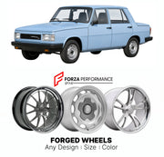 CUSTOM CLASSIC VINTAGE RESTOMOD RETRO OLD SCHOOL FORGED WHEELS RIMS for WARTBURG 1.3 1988 - 1991

Custom forged wheels for Wartburg 1.3 1988 - 1991. Classic, vintage, restomod wheel designs made to order in custom sizes, offsets, colors and finishes.

We manufacture premium quality forged wheels rims for Wartburg 1.3 1988 - 1991 in any design, size, color.

THIS WHEEL DESIGN CAN BE CUSTOM-MADE FOR YOUR CAR IN ANY SIZE AND COLOR OPTIONS
Available in monoblock, 2-piece, 3-piece, duoblock, beadlock
3D wheel re