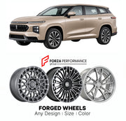 Custom forged wheels for Wey GWM 05 Coffee 01 2021+. Made-to-order monoblock, 2-piece and 3-piece wheels in custom sizes, offsets, colors and finishes with guaranteed vehicle fitment.

We manufacture premium quality forged wheels rims for Wey GWM 05 Coffee 01 2021+ in any design, size, color.

THIS WHEEL DESIGN CAN BE CUSTOM-MADE FOR YOUR CAR IN ANY SIZE AND COLOR OPTIONS
Available in monoblock, 2-piece, 3-piece, duoblock, beadlock
3D wheel renderings are provided according to the exact dimensions and speci