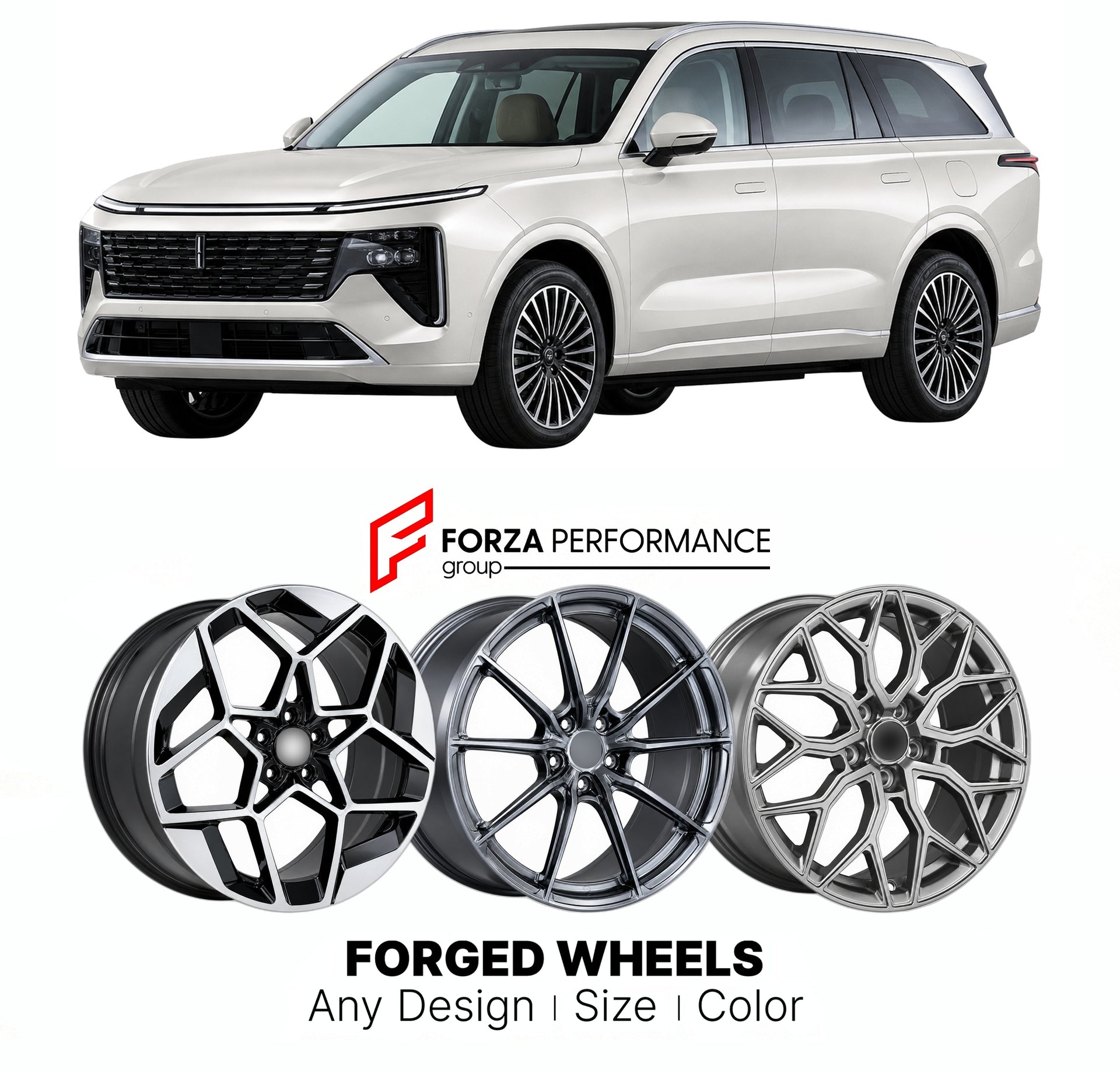 Custom forged wheels for Wey GWM 07 Lanshan 2024+. Made-to-order monoblock, 2-piece and 3-piece wheels in custom sizes, offsets, colors and finishes with guaranteed vehicle fitment.

We manufacture premium quality forged wheels rims for Wey GWM 07 Lanshan 2024+ in any design, size, color.

THIS WHEEL DESIGN CAN BE CUSTOM-MADE FOR YOUR CAR IN ANY SIZE AND COLOR OPTIONS
Available in monoblock, 2-piece, 3-piece, duoblock, beadlock
3D wheel renderings are provided according to the exact dimensions and specifica