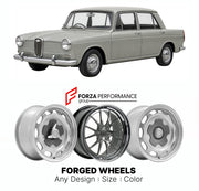 CUSTOM CLASSIC VINTAGE RESTOMOD RETRO OLD SCHOOL FORGED WHEELS RIMS for WOLSELEY 18 85 1967 - 1972

Custom forged wheels for Wolseley 18 85 1967 - 1972. Classic, vintage, restomod wheel designs made to order in custom sizes, offsets, colors and finishes.

We manufacture premium quality forged wheels rims for Wolseley 18 85 1967 - 1972 in any design, size, color.

THIS WHEEL DESIGN CAN BE CUSTOM-MADE FOR YOUR CAR IN ANY SIZE AND COLOR OPTIONS
Available in monoblock, 2-piece, 3-piece, duoblock, beadlock
3D wh