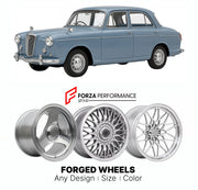CUSTOM CLASSIC VINTAGE RESTOMOD RETRO OLD SCHOOL FORGED WHEELS RIMS for WOLSELEY 6 110 1961 - 1968

Custom forged wheels for Wolseley 6 110 1961 - 1968. Classic, vintage, restomod wheel designs made to order in custom sizes, offsets, colors and finishes.

We manufacture premium quality forged wheels rims for Wolseley 6 110 1961 - 1968 in any design, size, color.

THIS WHEEL DESIGN CAN BE CUSTOM-MADE FOR YOUR CAR IN ANY SIZE AND COLOR OPTIONS
Available in monoblock, 2-piece, 3-piece, duoblock, beadlock
3D wh