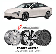 Custom forged wheels for XPeng MONA L03 2026+. Made-to-order monoblock, 2-piece and 3-piece wheels in custom sizes, offsets, colors and finishes with guaranteed vehicle fitment.

We manufacture premium quality forged wheels rims for XPeng MONA L03 2026+ in any design, size, color.

THIS WHEEL DESIGN CAN BE CUSTOM-MADE FOR YOUR CAR IN ANY SIZE AND COLOR OPTIONS
Available in monoblock, 2-piece, 3-piece, duoblock, beadlock
3D wheel renderings are provided according to the exact dimensions and specifications re