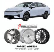 Custom forged wheels for XPeng P5 2021+. Made-to-order monoblock, 2-piece and 3-piece wheels in custom sizes, offsets, colors and finishes with guaranteed vehicle fitment.

We manufacture premium quality forged wheels rims for XPeng P5 2021+ in any design, size, color.

THIS WHEEL DESIGN CAN BE CUSTOM-MADE FOR YOUR CAR IN ANY SIZE AND COLOR OPTIONS
Available in monoblock, 2-piece, 3-piece, duoblock, beadlock
3D wheel renderings are provided according to the exact dimensions and specifications requested by t