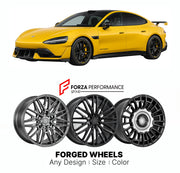 Custom forged wheels for Xiaomi SU7 Ultra 2025+. Made-to-order monoblock, 2-piece and 3-piece wheels in custom sizes, offsets, colors and finishes with guaranteed vehicle fitment.

We manufacture premium quality forged wheels rims for Xiaomi SU7 Ultra 2025+ in any design, size, color.

THIS WHEEL DESIGN CAN BE CUSTOM-MADE FOR YOUR CAR IN ANY SIZE AND COLOR OPTIONS
Available in monoblock, 2-piece, 3-piece, duoblock, beadlock
3D wheel renderings are provided according to the exact dimensions and specification