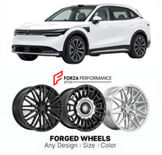 Custom forged wheels for Zeekr 7X 2024+. Made-to-order monoblock, 2-piece and 3-piece wheels in custom sizes, offsets, colors and finishes with guaranteed vehicle fitment.

We manufacture premium quality forged wheels rims for Zeekr 7X 2024+ in any design, size, color.

THIS WHEEL DESIGN CAN BE CUSTOM-MADE FOR YOUR CAR IN ANY SIZE AND COLOR OPTIONS
Available in monoblock, 2-piece, 3-piece, duoblock, beadlock
3D wheel renderings are provided according to the exact dimensions and specifications requested by t