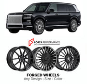 Custom forged wheels for Zeekr 9X 2025+. Made-to-order monoblock, 2-piece and 3-piece wheels in custom sizes, offsets, colors and finishes with guaranteed vehicle fitment.

We manufacture premium quality forged wheels rims for Zeekr 9X 2025+ in any design, size, color.

THIS WHEEL DESIGN CAN BE CUSTOM-MADE FOR YOUR CAR IN ANY SIZE AND COLOR OPTIONS
Available in monoblock, 2-piece, 3-piece, duoblock, beadlock
3D wheel renderings are provided according to the exact dimensions and specifications requested by t