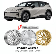 Custom forged wheels for Zeekr X 2023+. Made-to-order monoblock, 2-piece and 3-piece wheels in custom sizes, offsets, colors and finishes with guaranteed vehicle fitment.

We manufacture premium quality forged wheels rims for Zeekr X 2023+ in any design, size, color.

THIS WHEEL DESIGN CAN BE CUSTOM-MADE FOR YOUR CAR IN ANY SIZE AND COLOR OPTIONS
Available in monoblock, 2-piece, 3-piece, duoblock, beadlock
3D wheel renderings are provided according to the exact dimensions and specifications requested by the