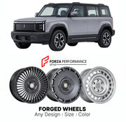 Custom forged wheels for iCar Chery 03 iCaur 03 2023+. Made-to-order monoblock, 2-piece and 3-piece wheels in custom sizes, offsets, colors and finishes with guaranteed vehicle fitment.

We manufacture premium quality forged wheels rims for iCar Chery 03 iCaur 03 2023+ in any design, size, color.

THIS WHEEL DESIGN CAN BE CUSTOM-MADE FOR YOUR CAR IN ANY SIZE AND COLOR OPTIONS
Available in monoblock, 2-piece, 3-piece, duoblock, beadlock
3D wheel renderings are provided according to the exact dimensions and s