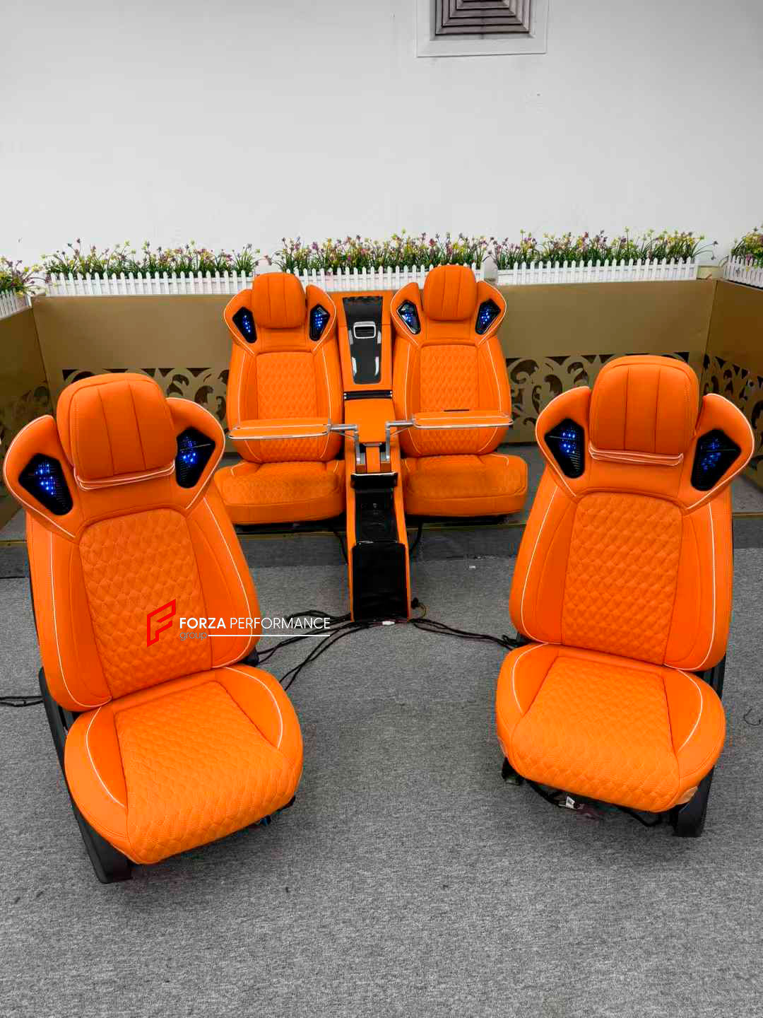 LUXURY INTERIOR PREMIUM CAR SEATS FOR MERCEDES BENZ G CLASS W464 W463A W463

Forza Performance ideal car seats - a new engineering product.

PERFECT COMFORT: On the back seats with smooth electric adjustment, you will always find a comfortable position for your back, pneumatic massage, ventilation and heating, original door panel control.

Functions: Ventilation, heating, massage, touch screen, zero gravity, folding tabel, refrigerator, adjustments, cup holders.

Instalation on the original car screw hole p