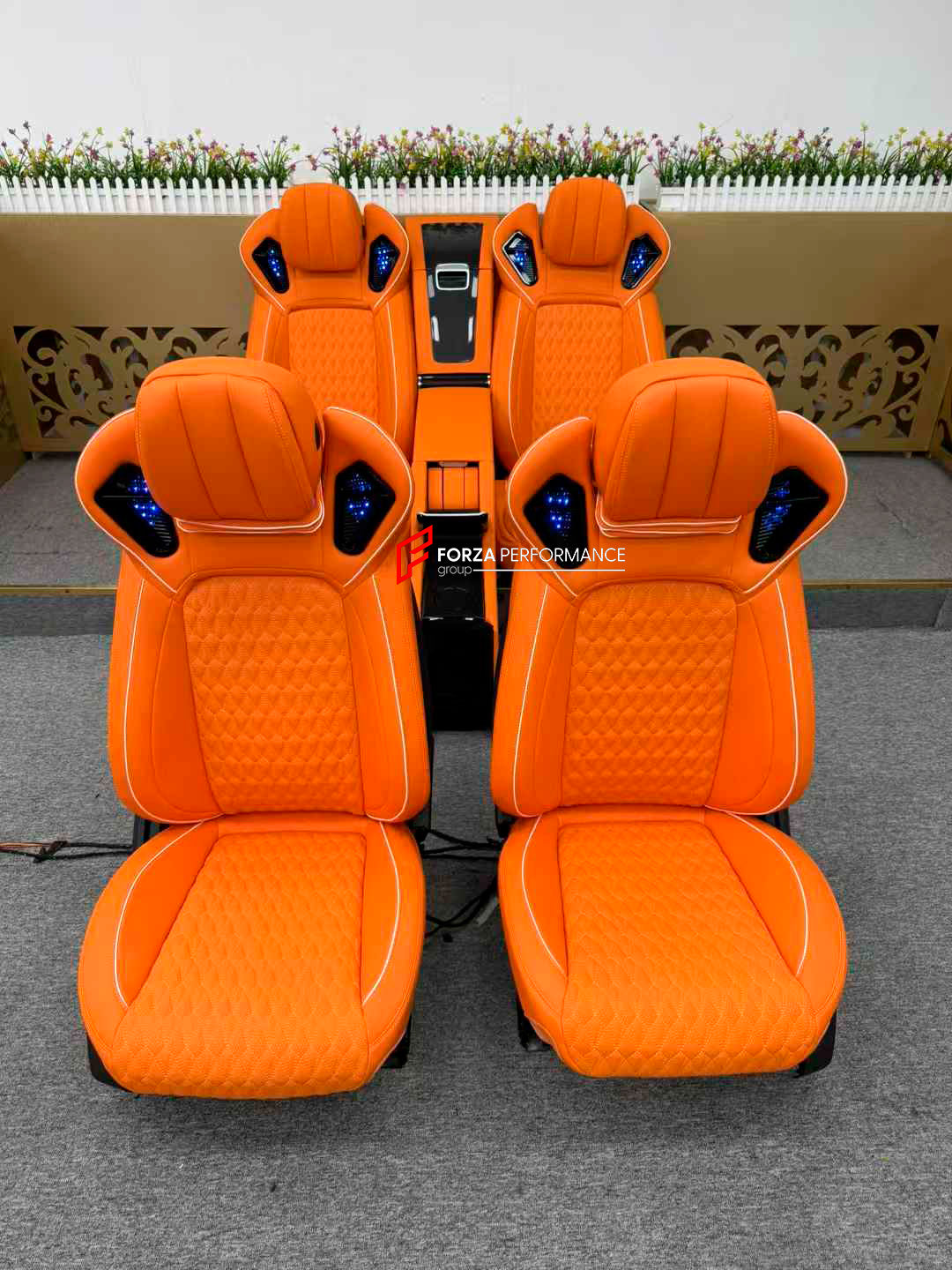 LUXURY INTERIOR PREMIUM CAR SEATS FOR MERCEDES BENZ G CLASS W464 W463A W463

Forza Performance ideal car seats - a new engineering product.

PERFECT COMFORT: On the back seats with smooth electric adjustment, you will always find a comfortable position for your back, pneumatic massage, ventilation and heating, original door panel control.

Functions: Ventilation, heating, massage, touch screen, zero gravity, folding tabel, refrigerator, adjustments, cup holders.

Instalation on the original car screw hole p