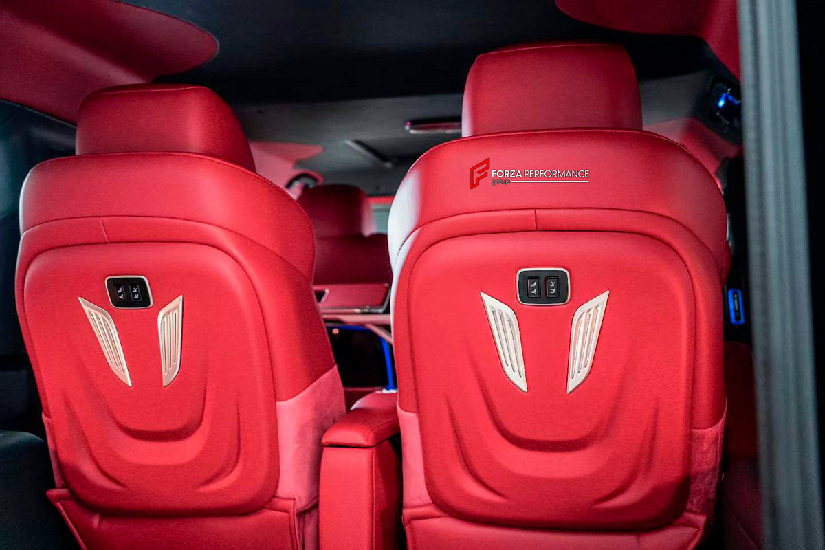 LUXURY INTERIOR PREMIUM CAR SEATS FOR MERCEDES BENZ G CLASS W465 W464 W463A W463 G350 G400 G450 G500 G550 2002+

Executive four-seater aviation seat. Subvert the rear row and reshape the flagship luxury experience.

Adaptation of all models: 02-18 old model / 19-26 new model full coverage, non-destructive installation of the original car hole position.

Sedentary and comfortable in first class: thickened high-elastic memory foam, 165° lying flat + independent adjustment, unlock the president's rest mode.

A