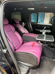 LUXURY VIP SEATS SET for LAND ROVER DEFENDER 110 2019+

Functions: Ventilation, heating, massage, touch screen, refrigerator, adjustments, cup holders.

Instalation on the original car screw hole position.

NOTE: Professional installation is required.

CONTACT US FOR PRICING