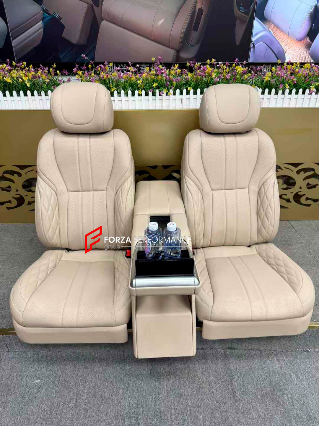 LUXURY VIP SEATS SET for LEXUS LX600

Functions: Ventilation, heating, massage, touch screen, folding tabel, refrigerator, adjustments, cup holders.

Seats moved 10cm back for more leg space.

Instalation on the original car screw hole position.

NOTE: Professional installation is required.

CONTACT US FOR PRICING