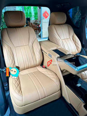 LUXURY VIP SEATS SET for LEXUS LX600

Functions: Ventilation, heating, massage, touch screen, folding tabel, refrigerator, adjustments, cup holders.

Seats moved 10cm back for more leg space.

Instalation on the original car screw hole position.

NOTE: Professional installation is required.

CONTACT US FOR PRICING