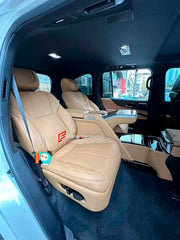 LUXURY VIP SEATS SET for LEXUS LX600

Functions: Ventilation, heating, massage, touch screen, folding tabel, refrigerator, adjustments, cup holders.

Seats moved 10cm back for more leg space.

Instalation on the original car screw hole position.

NOTE: Professional installation is required.

CONTACT US FOR PRICING