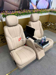 LUXURY VIP SEATS SET for LEXUS LX600

Functions: Ventilation, heating, massage, touch screen, folding tabel, refrigerator, adjustments, cup holders.

Seats moved 10cm back for more leg space.

Instalation on the original car screw hole position.

NOTE: Professional installation is required.

CONTACT US FOR PRICING