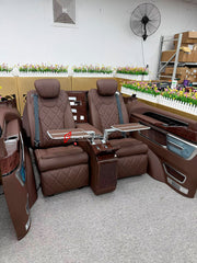 LUXURY VIP SEATS SET for MERCEDES BENZ V-CLASS EQV VITO W447

Functions: Ventilation, heating, folding tabel, massage, refrigerator, adjustments, cup holders,

Instalation on the original car screw hole position.

NOTE: Professional installation is required.

CONTACT US FOR PRICING